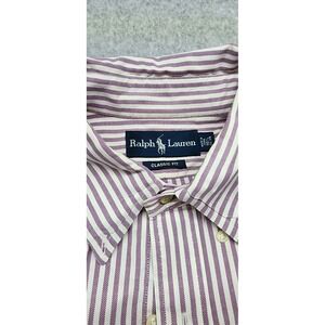 Ralph Lauren Shirt Men 16.5 34/35  Classic Fit Striped Button Up‎ Long Sleeve
